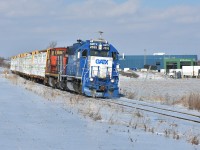 Bypassing FloChem, CN L542 takes their uniform loads of drywall toward Cambridge