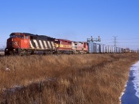 CN 396 is at the east end of Mansewood with a great lashup consisting of CN 5423, WC 3017, and ATSF 858.  