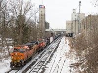 BNSF 8393 leads train X384 through Woodstock on the South Track, becoming the fourth foreign leader on CN in the last week!  I was happy to catch this train on my way to London to see Canadian country music band, The Hunter Brothers perform at the Western Fair before seeing them again that night on the Journey Tour at Budweiser Gardens.