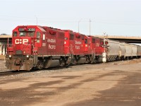 CP train T69 with 3008, 3117 and 4407 is pictured rolling through Galt. The train would meet CP eastbound 244 west of Galt, which was powered by CP 3033, NS 1071 (Central Railroad of New Jersey heritage unit) and NS 9917. 