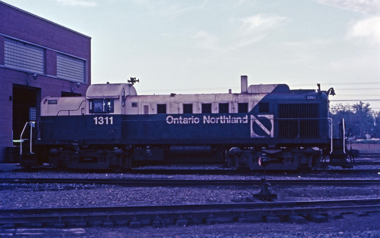 The 1311 was one of eight RS3s delivered to the Ontario Northland in fourth-quarter 1951. She was retired in 1971. (The ONR also had four RS2s.)