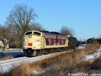 Repainted in 2018, OSR 1401 leads the St. Thomas turn lifting some tanks at Putnam for Dowler-Karn in St. Thomas

