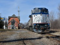 With the Amtrak crew now on board, Amtrak 64/VIA 97 is about to depart for Niagara Falls, NY for a customs check.