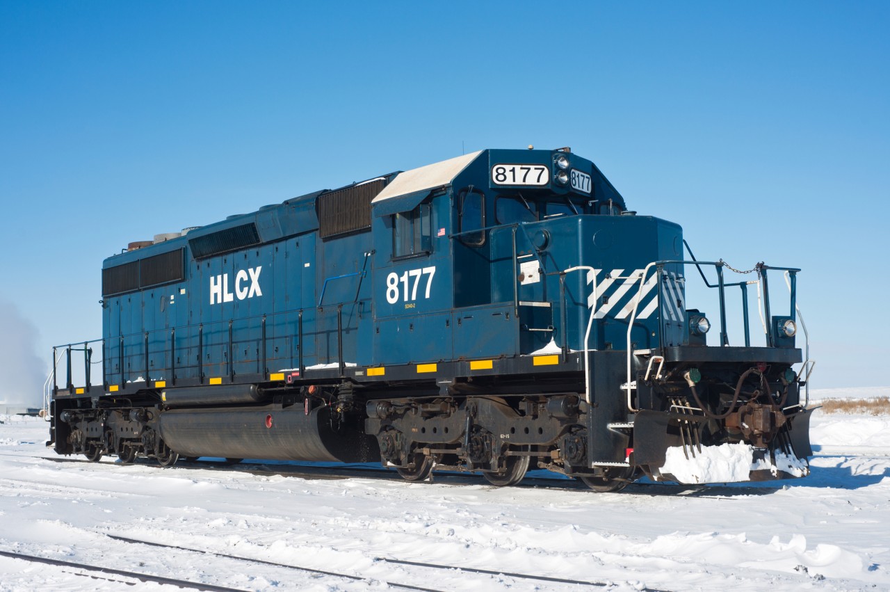 The North West Terminal Ltd facility in Unity Saskatchewan has had this leaser on the property for at least a year now. It wasn't that long ago that the thought of an SD40-2 being used as an industrial critter was crazy talk.