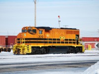 The locomotive huron central stand by in yard Quebec Gatineau Quebec,Qc