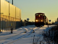 60 years young this vintage GMD-1 built for CN by GMDD London still earns her keep, most recently on CN L542 out of Preston.  Here L54231-18 is seen working Traxxside Transfer in Guelph on Family Day.