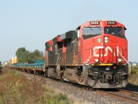 CN train 509 heads back to London with a GE ES44DC and ET44AC combo.