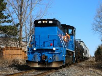 The Conductor From the Twice a week Trillium Run Gets ready to get off 333 and throw the switch into the CPR/OBRY Interchange  Finally good to be out after a harsh Winter on the YYZ Ramp and not being able to shoot much during the Weather Happy Spring everyone :)