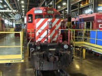 Still without a snow plow type front pilot 5750 was in the shop to assess it's worthiness to be put into service. 