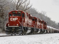 CP2316, along with CP 2324 and CP2251, switching in the Early Spring Snow.