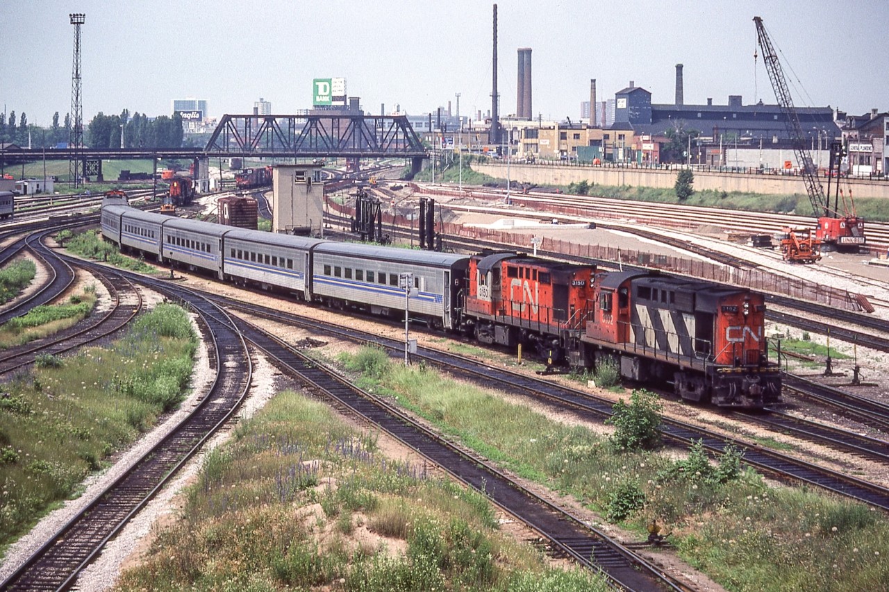 CN 3102 is in Toronto on July 4, 1981.