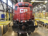 In for it's safe to travel inspection is sold GP40-2 4657.