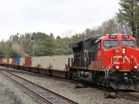 CN 3115 lead's an eastbound intermodal in South Parry.