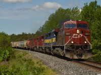 CP 420-01 on a slow pull out of Midhurst during some heat restrictions with CP 9801/DME 6367/CP 5420 and CP 8960 on the head end & CP 8860 working mid-train. 6367/5420 were both headed to their new owner LTEX in the states, I could be wrong but I believe 5420 was the last active 5400 on the roster being retired/sold in 2016. 