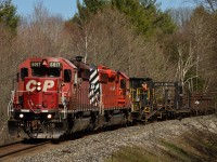 CP 6017 and CP 6069 head up rail train "4WMA-07" about to cross 7th line in Carley, heading South for the clear at Midhurst after spending the afternoon in the siding at Medonte. The only thing to remind you it was 2019 out there was the GEVO style horn that 6017 has been fitted with, although I promise I'm not complaining when everything else is running GEVO's!