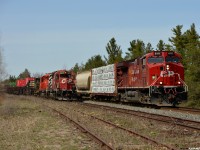 CP 8111 (was 9674) South with 112's freight passes by 4WMA-08 tied down in the old siding at Midhurst, sporting the newer beaver scheme beside 6017/6069 still sporting their classic "Dual Flag" and "Small Multimark" looks. CP in 2019 is becoming very interesting and full of variety again, with more to come as the SD90's are released from rebuild. You can't do anything about change and progress, but it's nice to finally be excited about it!!