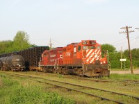 CP frame train rolling through Ingersoll in the early morning. Looking forward to getting back to town to do some photography in the next couple weeks.  