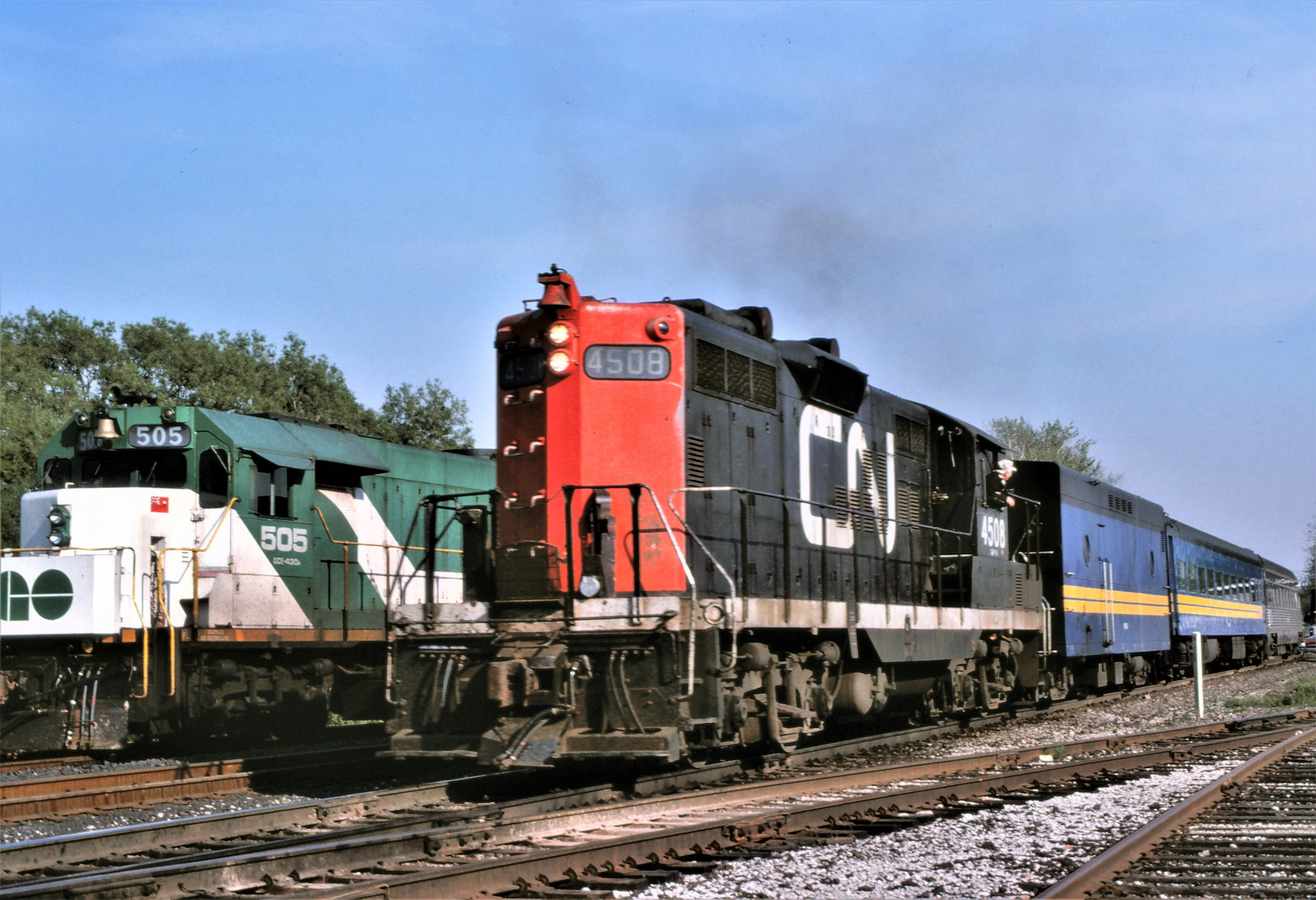Railpictures.ca First954 Photo CN train 97, a short lived summer