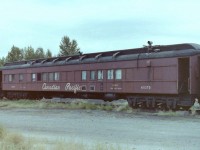 It was a nice day and we were driving through Princeton on our way back to Vancouver BC. and as we started to climb the big hill we spotted some CP cars in the CP(KVR) yard so we stopped for bit of picture taking. CP 411375 was part of the work train sitting there in the small yard but it caught my attention. Looking at the car I said to myself what did this car look like when it was new, what was it's number or name, how many places has it visited in it's lifetime! If it could only talk what stories would it tell? Today Princeton is one of those rails to trails towns. A place to get a bite to eat and keep on going!