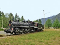 Canadian Forest Products 2-8-2 type steam locomotive #113 on display at Woss, BC. 135 tons, built by Alco in 1920. This photo is from a trip my wife & took out west on VIA Rail’s ‘Skeena’ & ‘Canadian’ – taking the ‘Canadian’ from Toronto to Edmonton, stopping over in Alberta to explore the Rockies and various preserved railway equipment by rental car before taking VIA Rail’s ‘Skeena’ from Jasper through the Rockies to Prince Rupert then boarding the ferry to Port Hardy to visit Vancouver Island & various preserved equipment there. For more pics from this trip see our website at: <a href="http://northamericabyrail.info/a-trip-on-via-rails-skeena-jasper-ab-prince-rupert-bc/"> http://northamericabyrail.info/a-trip-on-via-rails-skeena-jasper-ab-prince-rupert-bc/ </a> Cheers, Pete