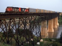 Fred Clark and I headed out early on this day. We started out shooting this North Saskatchewan River crossing from the north side. There is about 4 to 5 weeks in the year when this is possible. Recently, there was a much superior photo uploaded here of the bridge taken this year (2019)