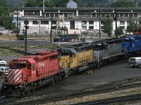 A hodge-podge of colour at Alyth Shops.