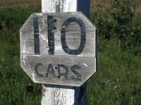 A sign, presumably for Riverbend siding on the Vegreville syb in NE Edmonton. I am not sure why this particular siding received the sign. Perhaps the fact that it was used mostly for car storage had something to do with it.