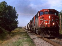 Up until a few moments ago, I thought that this was a potash empty returning to the mines in Saskatchewan, and that I typed the wrong train designation. But upon further review, this appears to be a Phosphate train going to Sherritt International, a fertilizer manufacturer in Fort Saskatchewan. Trackside Guide 1997 does not show this train.
If anyone has different, or additional information, I would be pleased to hear from you.