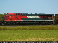 A clean Ferromex ES44AC #4647 rolls through Puce, Ontario, and the flat country side of Essex county, as the trailing unit on CP train #141 for July 26, 2019.