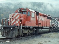 Another nasty day in Revelstoke BC. Other than a place to change crews, the Revelstoke yards seem to be slowly going  away in the same fashion as the CP yards in Nelson BC did.