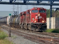 An out of town crew is bringing a train into CP Clover Bar yard. They will yard the train, put the 8136, 9813 and 8779 to the shop track and then pile into the waiting taxi to take them to breakfast and bed (breakfast I'm assuming, bed for sure :-D).