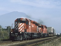 CP 5668 with the 5913 and RCU's 5708/6046 trailing, was westbound at MP 82.36, and at what used to be listed as Suicide Creek on CP's Cascade Sub. GPS is approximate with the closest villages east and west of this location being Lake Errock and Deroche.   