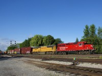 EMD's CP 2209 and UP 4324 lead CP 253 past Lasalle Yard, a nice break from the usual GE's on this and other CP trains.