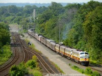 In reality photography is about one thing - "f/8 and be there". Of all the moments you capture, what did you enjoy the most and were you satisfied with the outcome? This is one of mine. I drove straight here without consultation of anyone after taking some time off work to get this and I was not alone - 11 people were on the low perch of dirt at Desjardins and 1 with me on the high mound for a drone-like view (without the drone). We all had the same idea. Capturing the best train in the best location requires only one thing.
<br><br>
Photo notes: 165mm f/8.
