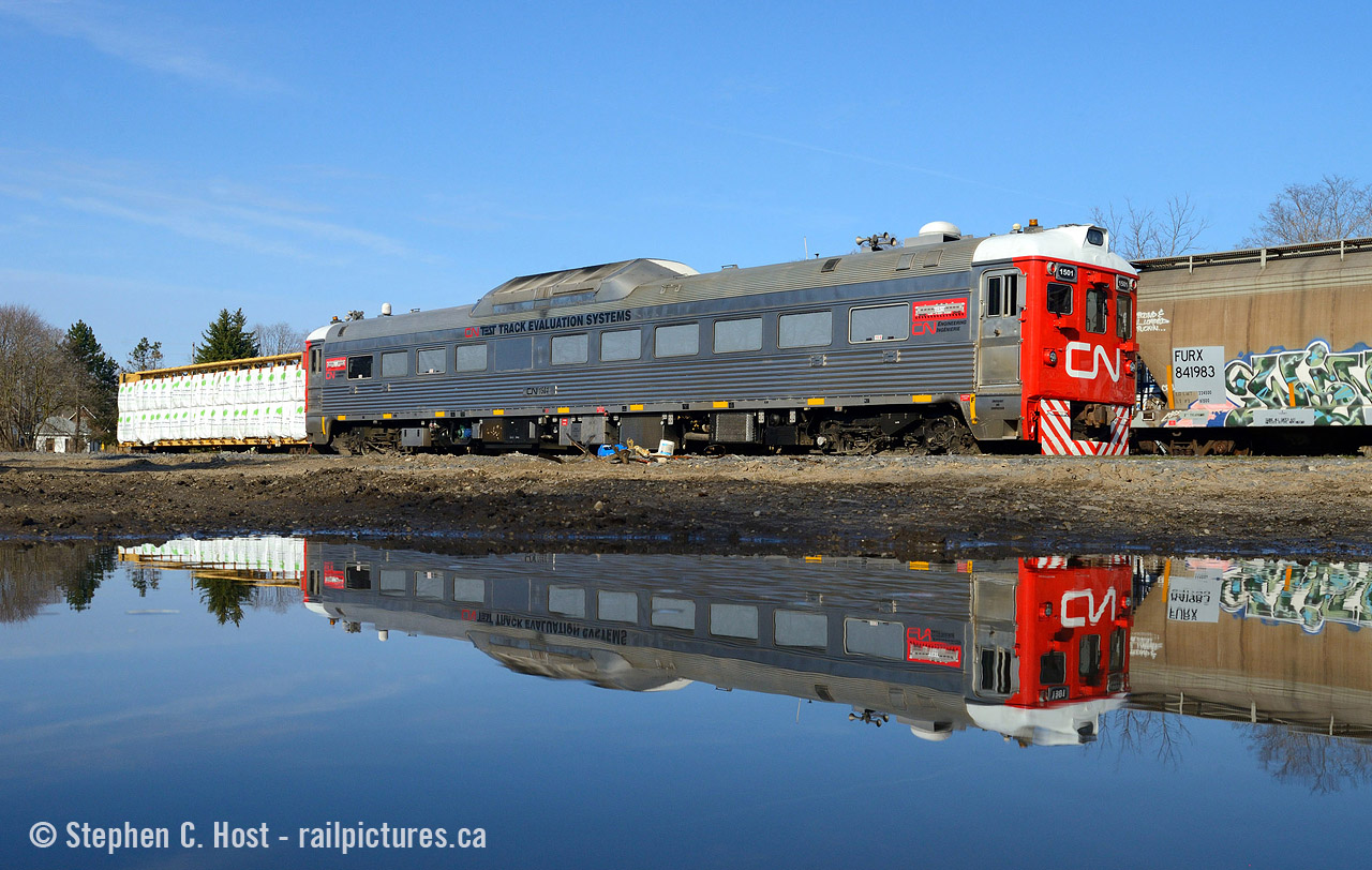 A whole lot of water was purchased at Wal-Mart to create this lake to reflect 1501 in Guelph, Ontario. I certainly had time. Of course, i'm kidding, but Snake would believe otherwise ;)