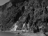 Again, the RDC headed toward Vancouver. This time along the easternmost end of Setan Lake.