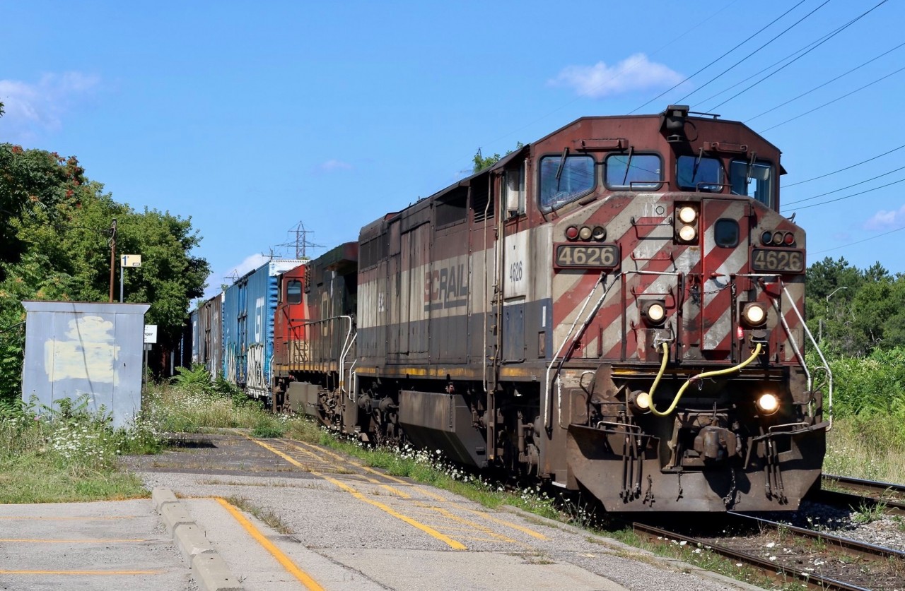 There was once a time that I would dedicate an entire day to Railfanning in the Niagara region, but sadly that was years ago now. It’s sad to see what has become of most of the lines in the area not to mention the traffic that has vanished over the years. A trip to Buffalo today would find me taking a quick detour as I came upon a very dirty and worn BC Rail cowl unit leading train 421 at Grimsby. I can’t get enough of these old cowl units leading trains, especially with all the modern power kicking around these days.