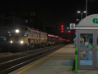 Sometimes things just happen to work out as intended. 4107 South CP 40B-13, rolls south along the lower Galt past Bloor GO station. Having gotten  skunked in the morning as it came south on the MacTier, I knew I didn't have a big window to make up for it, but some how the stars alined and it worked out.