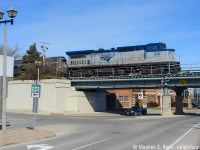 Well, there's really only one spot you can truly claim an Amtrak train in Ontario today and this is it. Of course it took something this rare for me to actually chase a train to Niagara Falls, and after the crew change at the NF station, VIA 97 becomes Amtrak 64 to New York City after the Amtrak crew takes control to cross the Whirlpool Bridge.