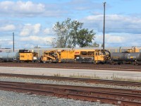 Loram Railvac equipment passing through Agincourt mid train.