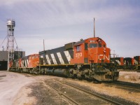 CN 2313, 9675 and 2031 have just been serviced at the MacMillan yard diesel shop and await a hostler to move them over to the departure tracks where they will eventually be assigned to an outbound train. 

Also, a big thank you to James Knott for assistance with editing this one.
