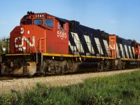 These are the lead units to the Muskeg Mixed which has the NAR tank car 16025 in tow (I just recently posted). The headend brakeman is enjoying a nice summer evenings drive as they head for Lac La Biche and Waterways.