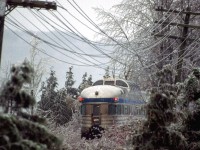 Observation car on Via #1. Please refer to my last submission in what appeared to be CN 2508 during a rescue mission with VIA #1 at Rosedale on CN's Yale Sub. It was a very eerie scene as this car silently disappeared from view.  