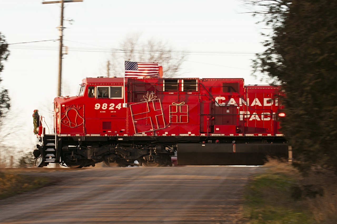 The sun is getting low as 9824 charges towards a celebration in Cambridge