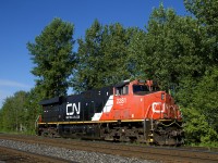 CN 2281 is ready to be picked up from AllRail after work was done on it there (not sure what work, but possibly PTC installation). CN 591 would pick it up the day after and bring it to Coteau, where CN 326 would pick it up to bring to Montreal.