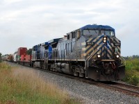 In desperate need of a bath, two grubby CEFX AC4400CWs lead CP 246 southbound on the Hamilton Sub. having just conquered the Niagara Escarpment.  