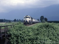GCRC 804 - The Rocky Mountaineer - is westbound through Rosedale at mile 67.3 on CN's Yale Sub.