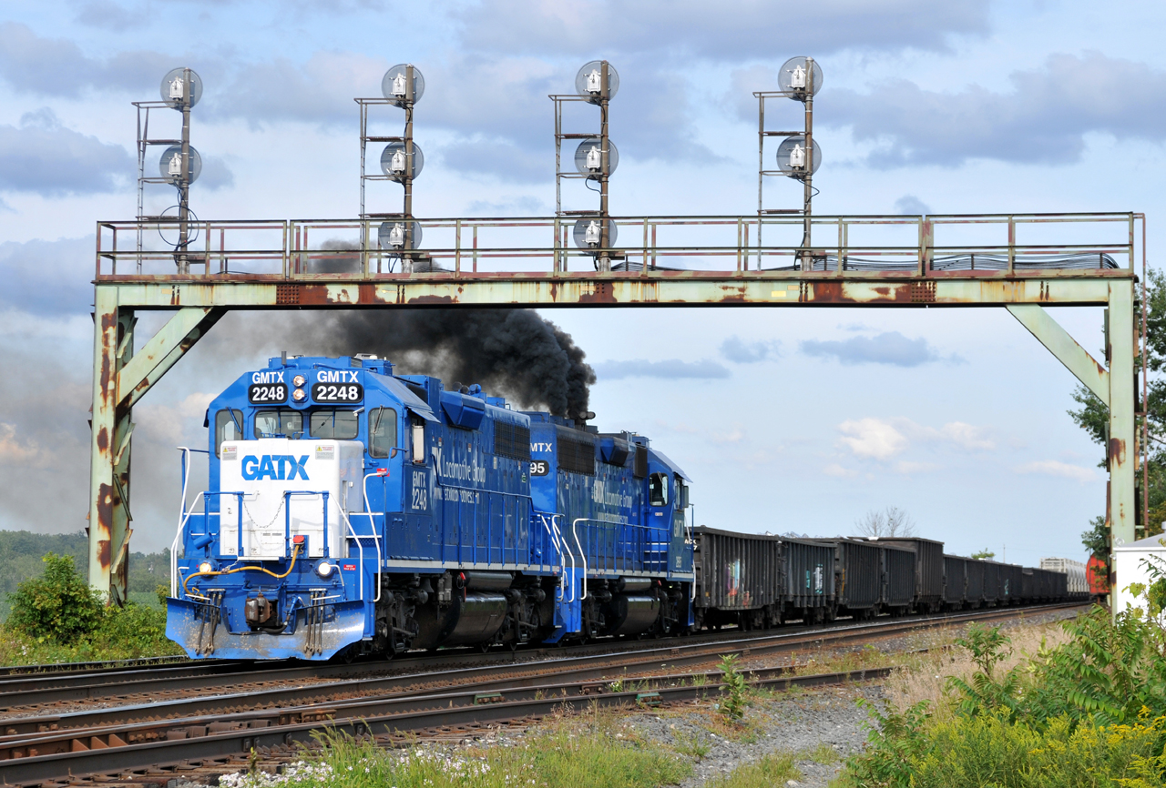 L58231 26 departs Paris for London with GMTX 2248, GMTX 2695, and 31 cars. 

2695 has apparently had it's EMD prime mover swapped with an Alco  ;)
