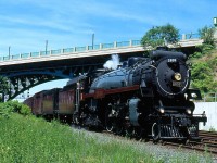 I’m very glad I managed to make it out for both of 2816’s visits to Ontario. The amount of other railfans out for its visits was crazy, which made finding locations not swarming with railfans even harder. This day I was out with my good friend Brian Switzer and a few of us decided to venture below the high level bridge at Desjardins rather the shoot off of it. I’m still impressed I didn’t get any other railfans in the shot. 