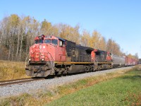 CN C44-9WL 2519 leads train #406 westbound to Saint John, NB